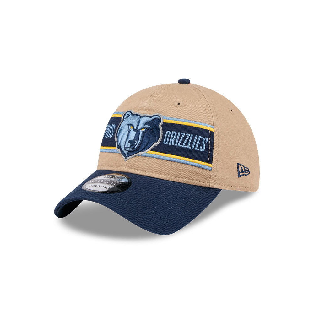 Memphis Grizzlies Hat - Camel NBA 2024 Draft 9Twenty Strapback Cap - New Era