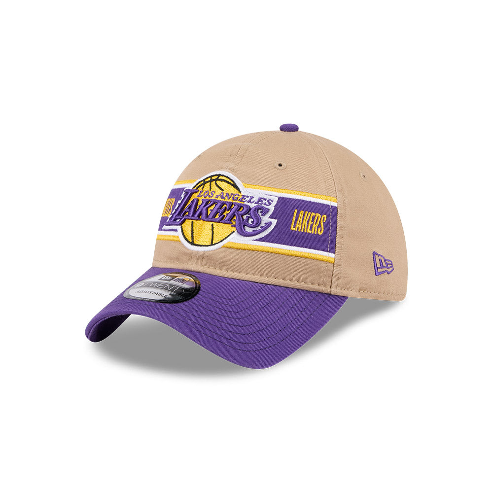 LA Lakers Hat - Camel NBA 2024 Draft 9Twenty Strapback Cap - New Era