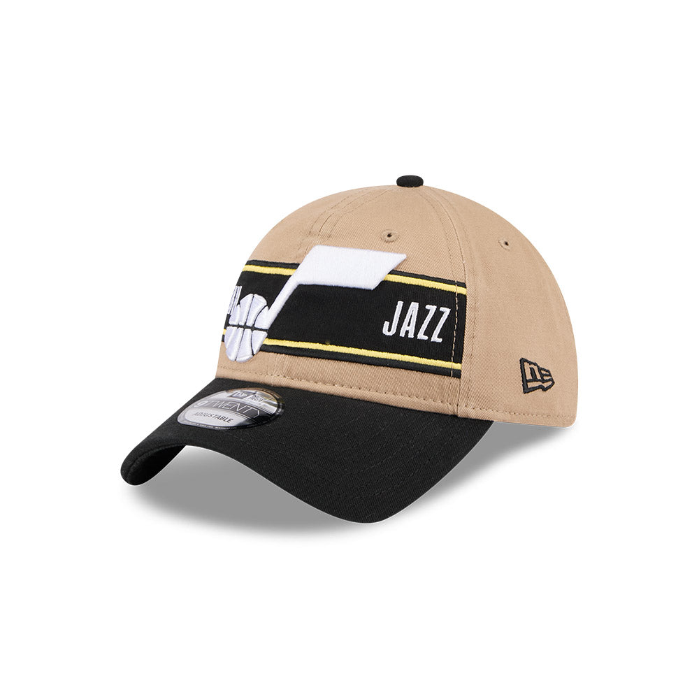 Utah Jazz Hat - Camel NBA 2024 Draft 9Twenty Strapback Cap - New Era