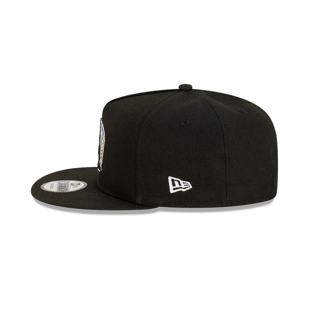 Collingwood Magpies Hat - 2023 AFL Black 9Fifty A-Frame Snapback Cap - New Era