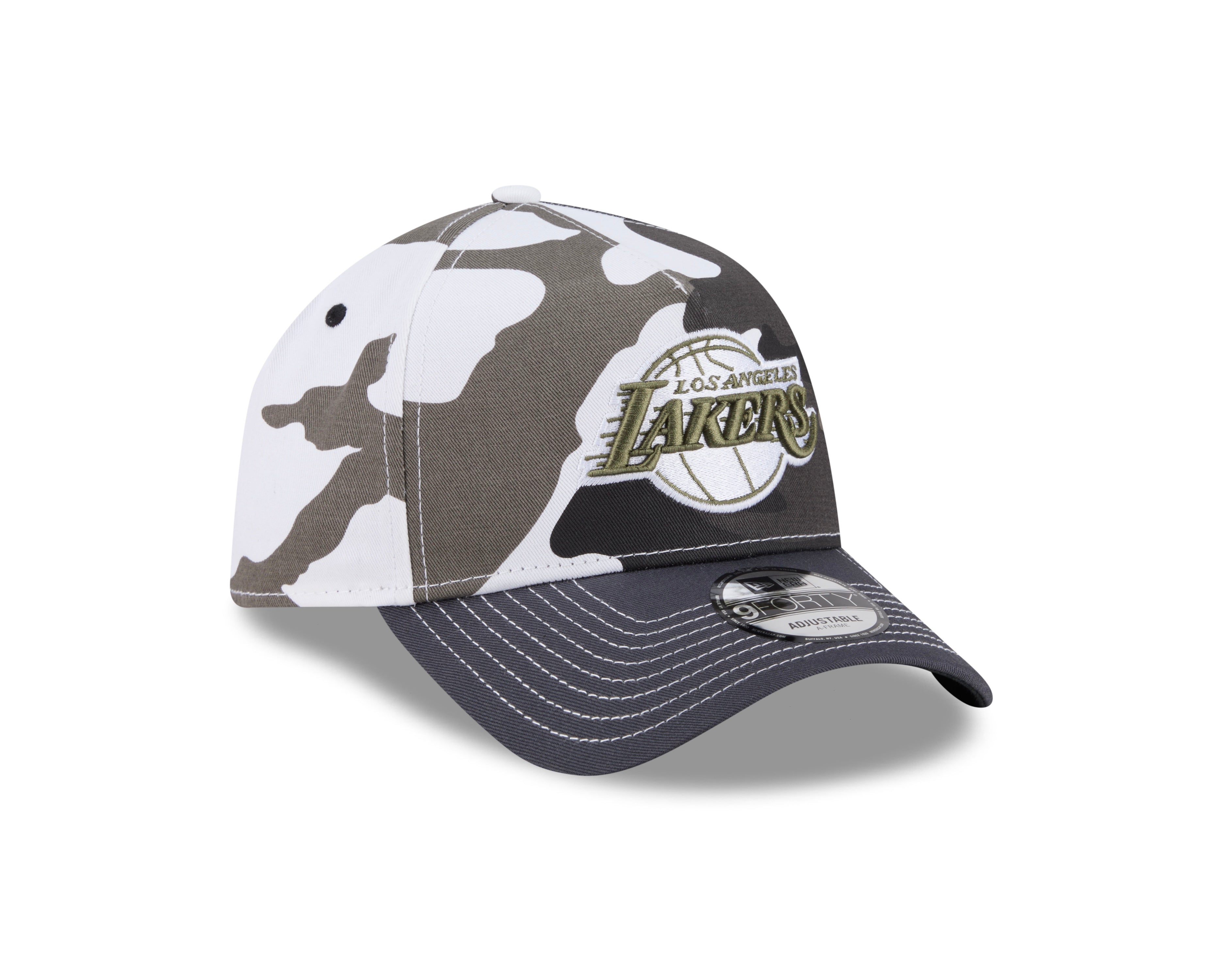 LA Lakers Hat - Urban Camo 9Forty A-Frame NBA Snapback Cap - New Era