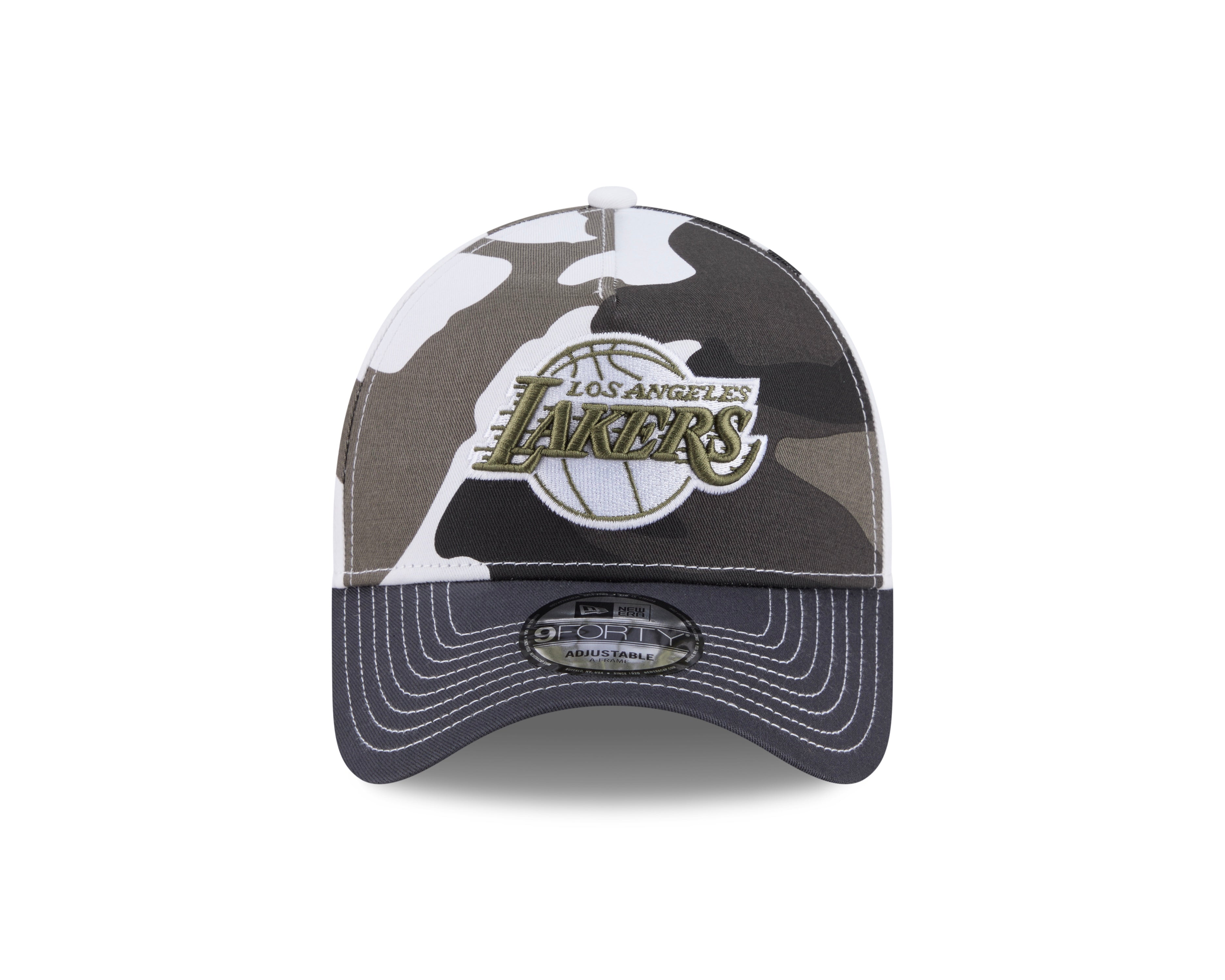 LA Lakers Hat - Urban Camo 9Forty A-Frame NBA Snapback Cap - New Era