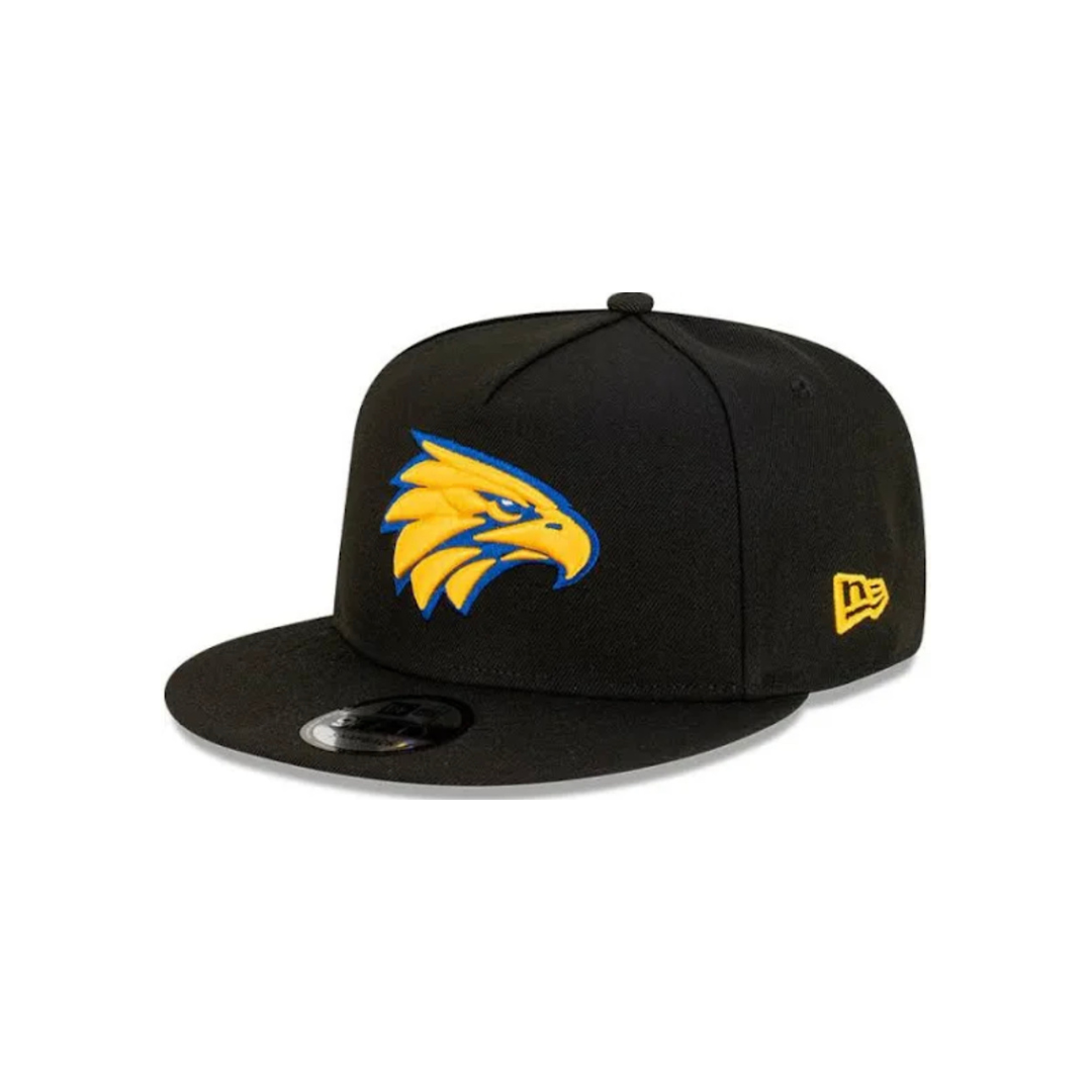 West Coast Eagles Hat - 2023 AFL Black 9Fifty A-Frame Snapback - New Era