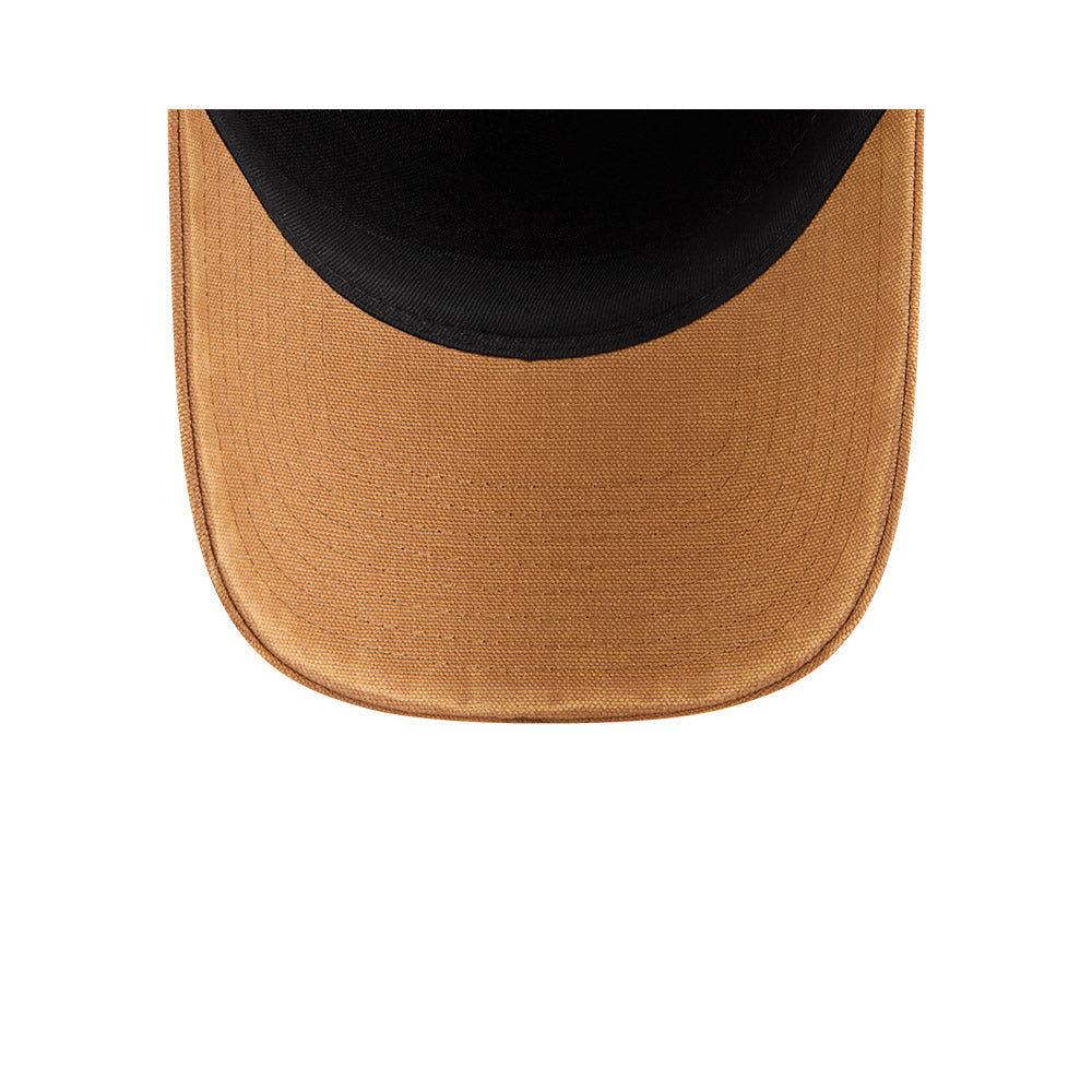 West Coast Eagles Hat - Canvas Bronze White 9Forty A-Frame AFL Snapback Cap - New Era