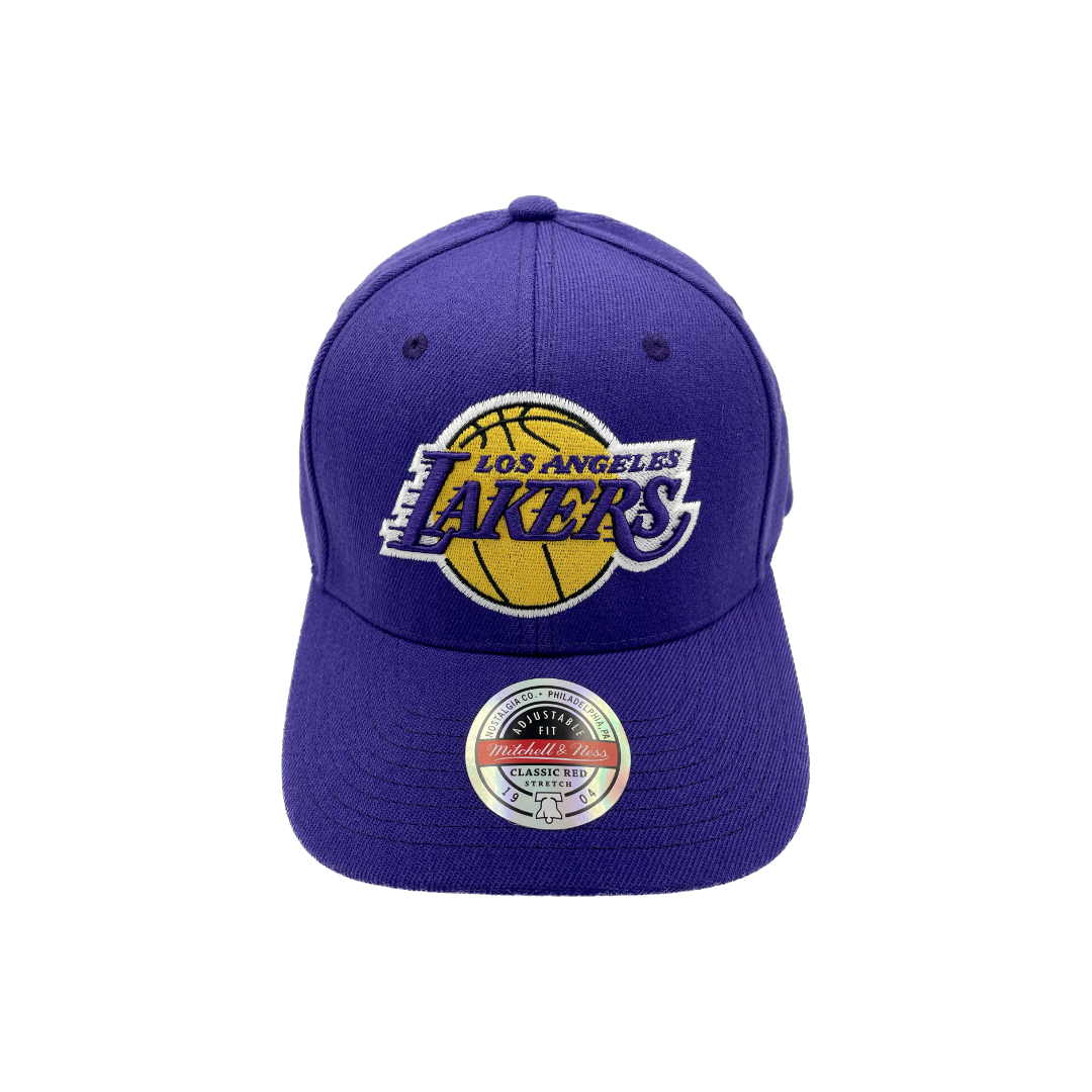 LA Lakers Hat - Purple NBA Team Ground 2.0 Stretch Snapback - Mitchell & Ness