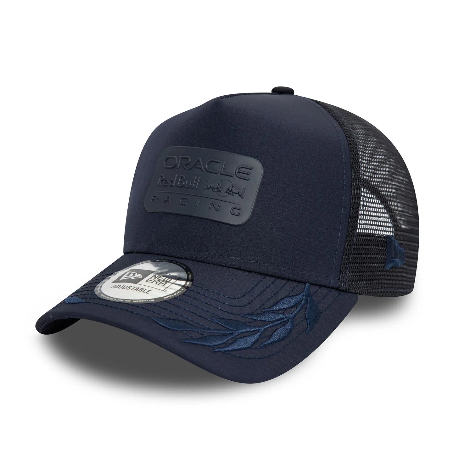 Oracle Red Bull Racing Hat - Formula 1 Navy Tonal 9Forty A-Frame Trucker Snapback Cap - New Era
