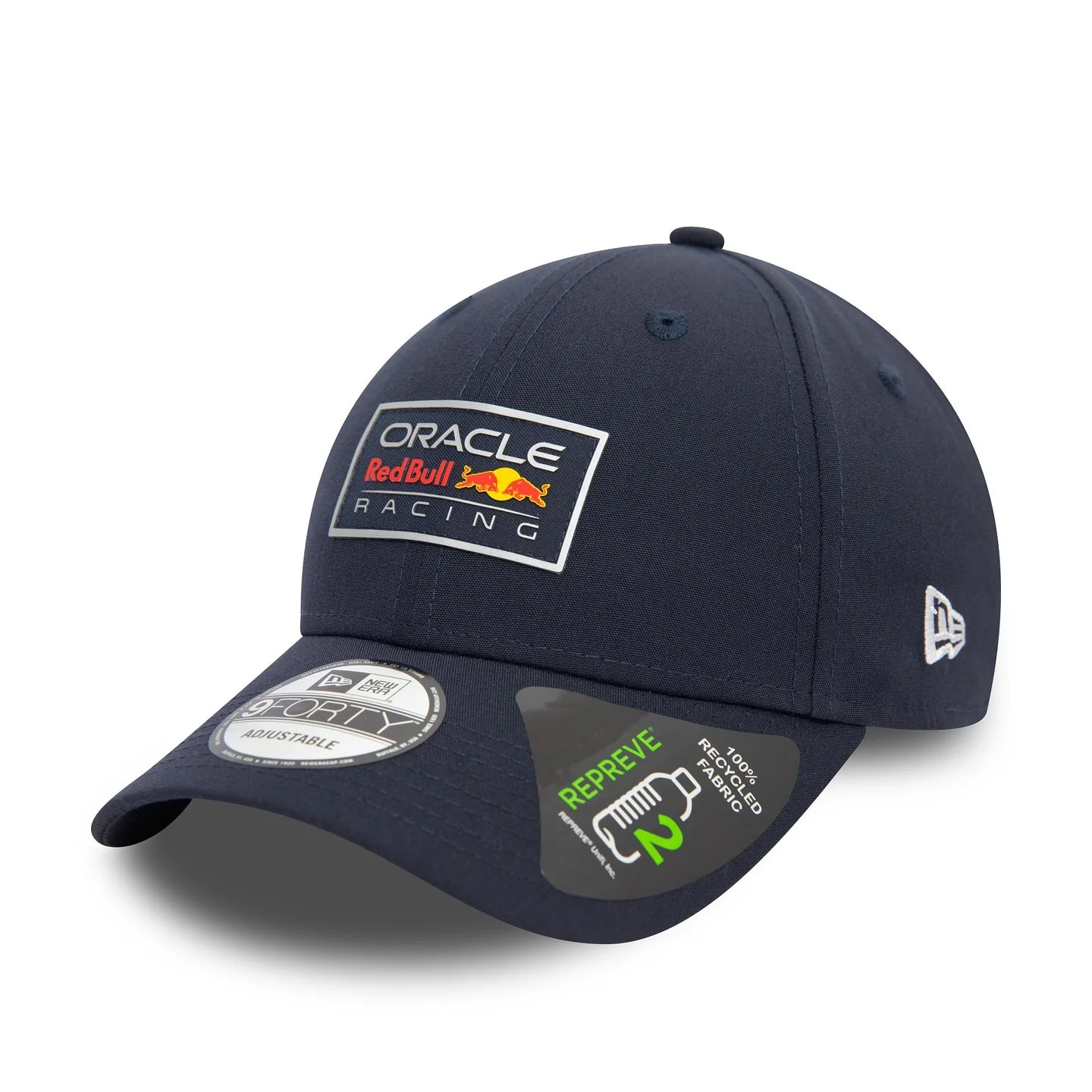 Oracle Red Bull Racing Hat - Formula 1 Navy Repreve Graphic 9Forty Strapback Cap - New Era