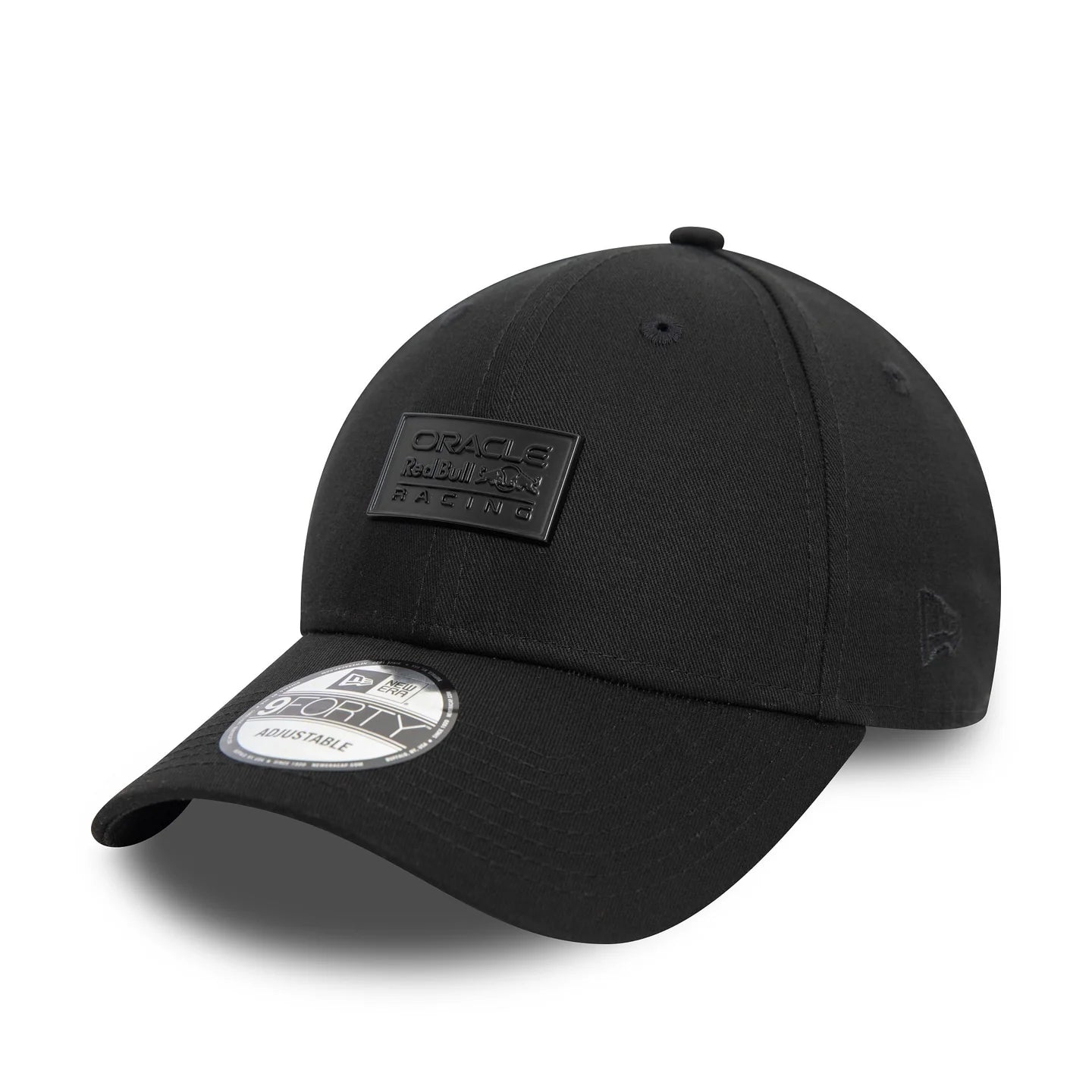 Oracle Red Bull Racing Hat - Formula 1 Black Matte Metal 9Forty Strapback Cap - New Era