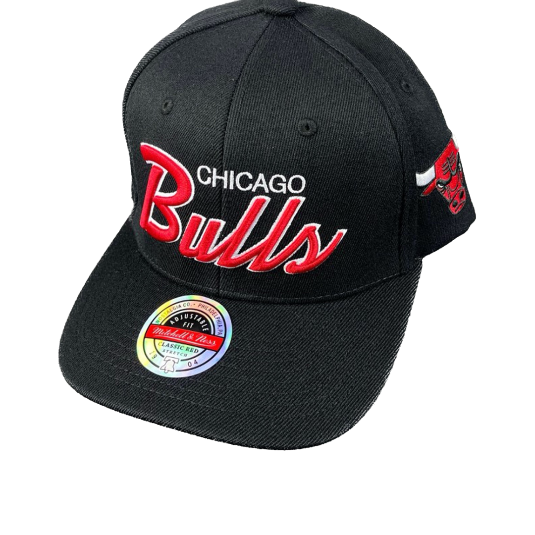  Team Script 2.0 Snapback Chicago Bulls : Sports & Outdoors