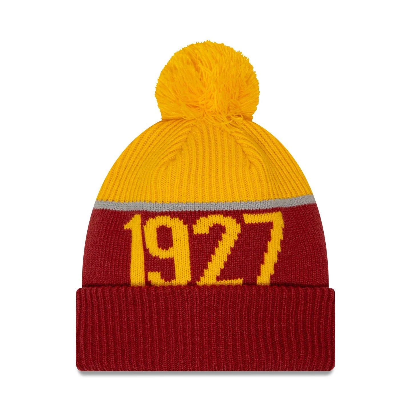 AS Roma Beanie - Red Yellow Sport Serie A Pom - New Era