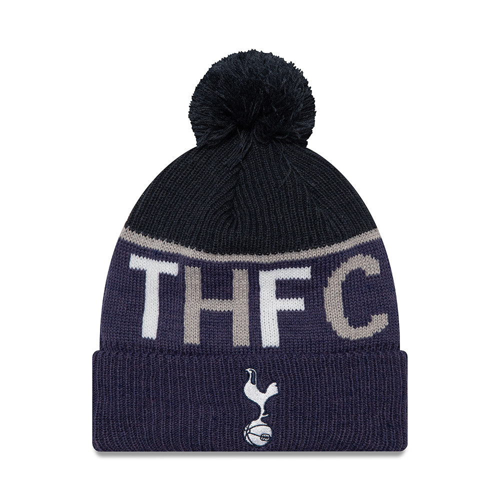 Tottenham Hotspur FC Beanie - Navy Purple Sport EPL Pom - New Era