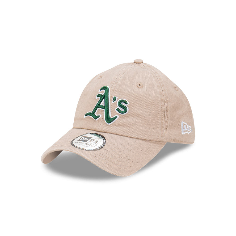 Oakland Athletics Hat - Ash Brown Casual Classic MLB Strapback Cap - New Era