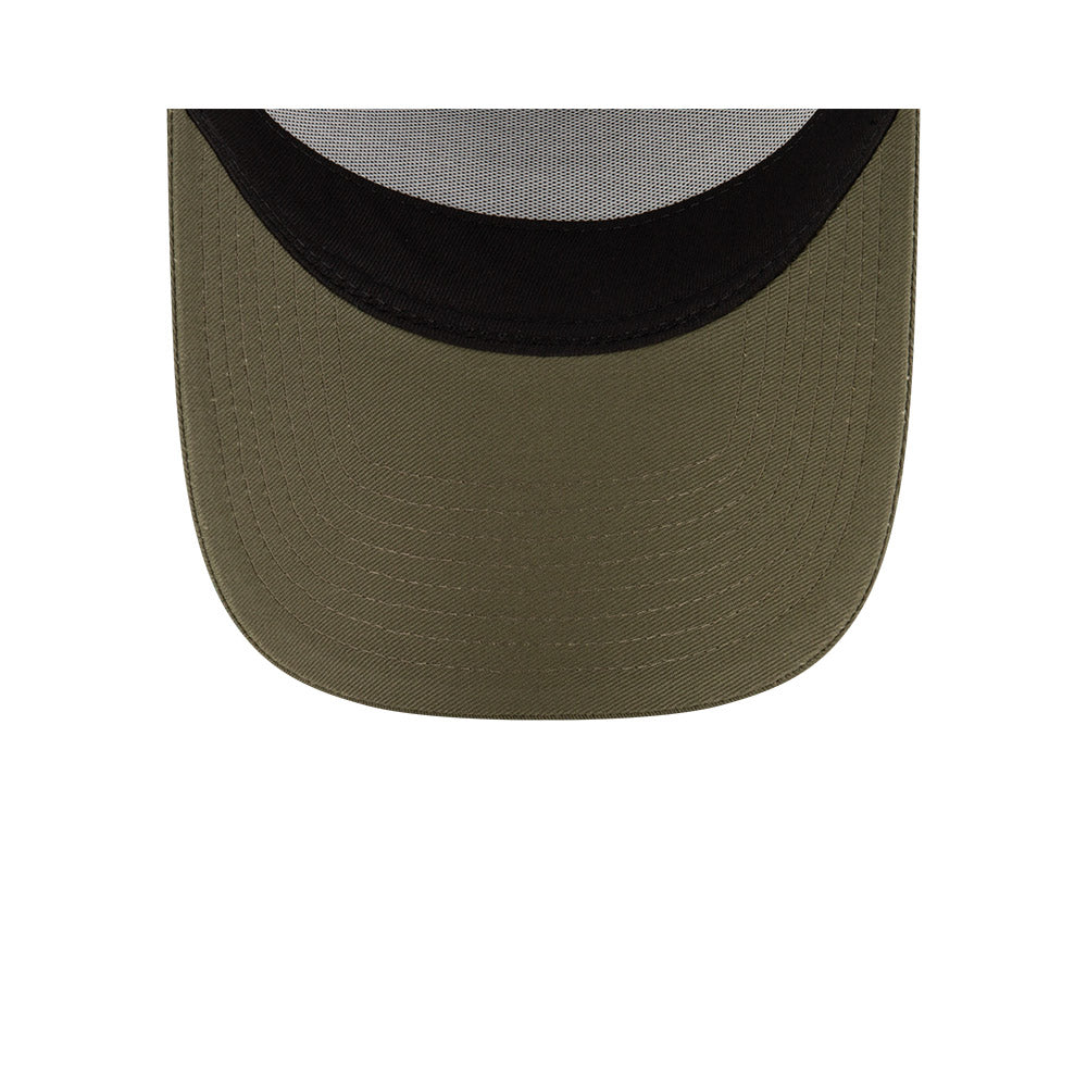 McLaren F1 Racing Hat - Formula 1 Seasonal 2-Tone Olive Black 9Forty A-Frame Trucker Snapback Cap - New Era