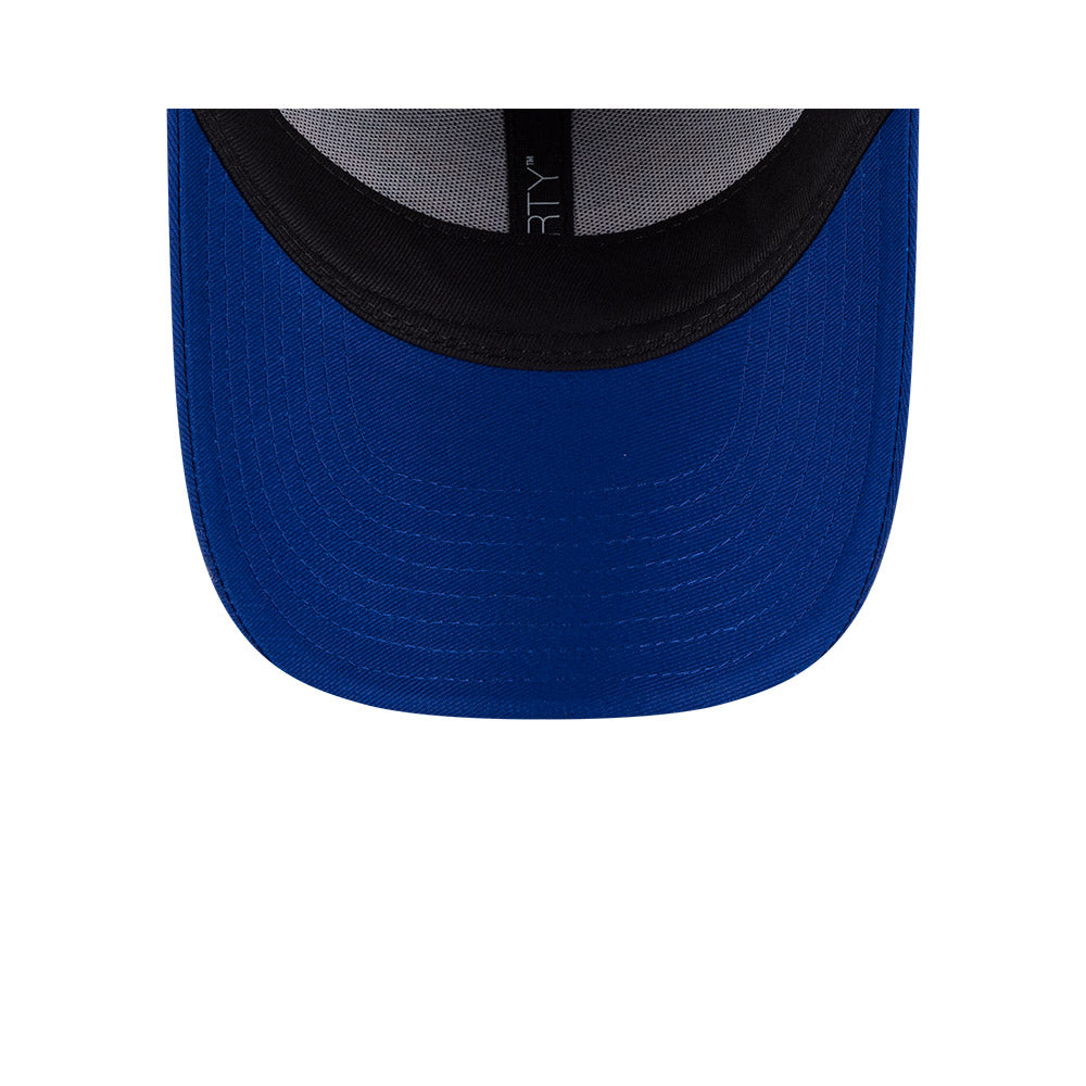 New Zealand Warriors Youth Hat - NRL Split Script Blue OTC 9Forty Kids Strapback Cap - New Era