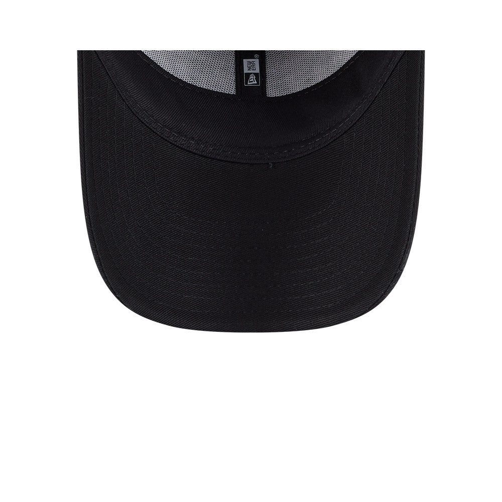 Cronulla-Sutherland Sharks Youth Hat - NRL Split Script Black OTC 9Forty Kids Strapback Cap - New Era