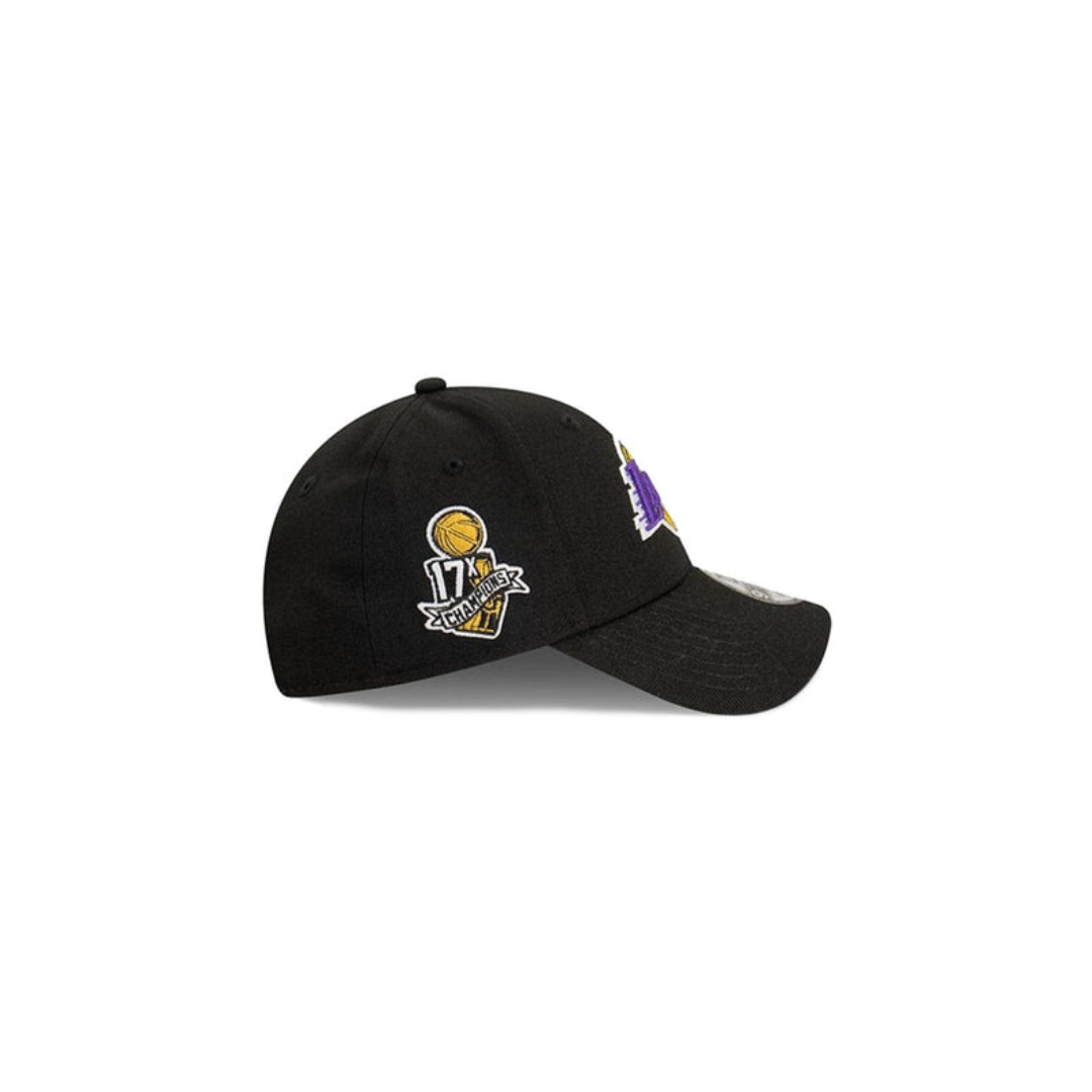 LA Lakers Hat - NBA Champs Black 9Forty Snapback Cap - New Era