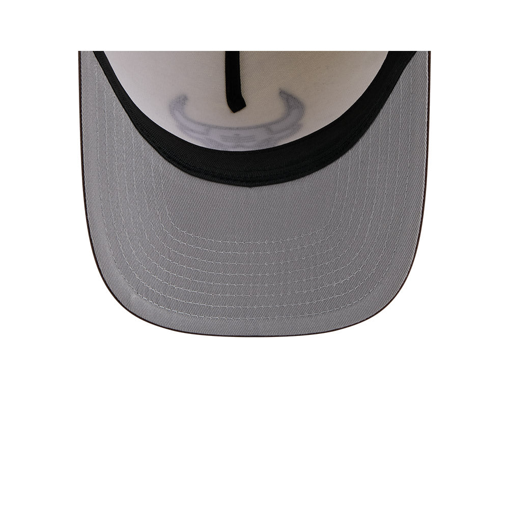 Chicago Bulls Hat - Chocolate Brown and White 2Tone NBA 9Fifty A-Frame Snapback Cap - New Era