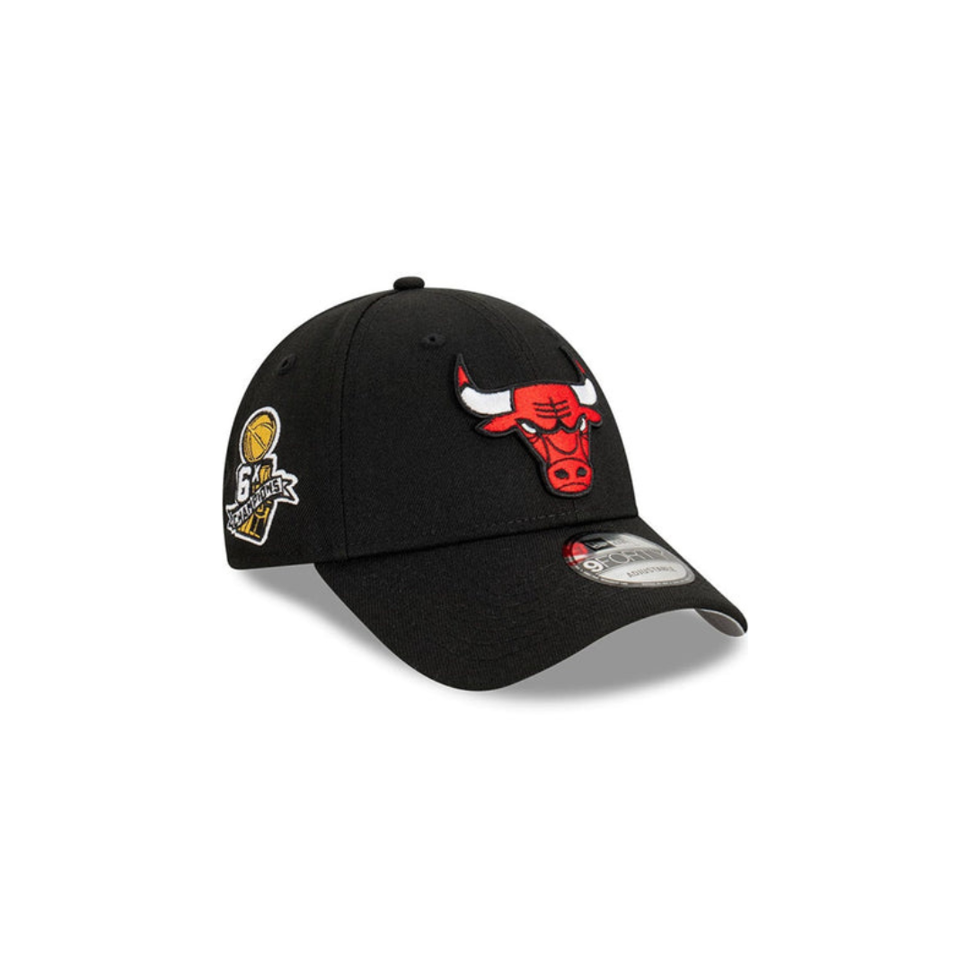 Chicago Bulls Hat - NBA Champs Black 9Forty Snapback Cap - New Era