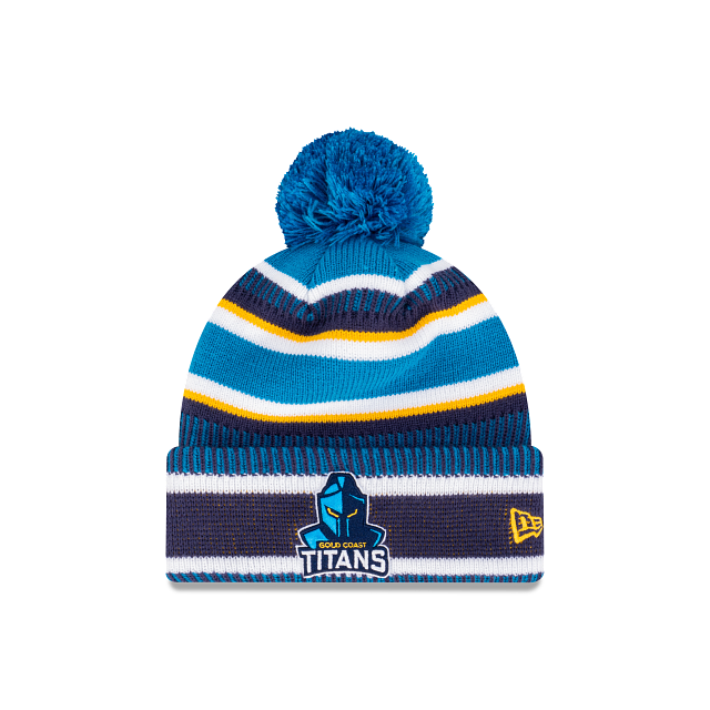 Gold Coast Titans Beanie - Cuff Wordmark Knit NRL - New Era