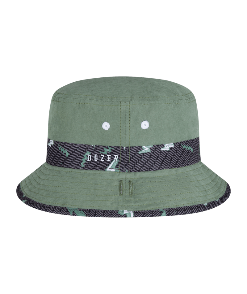 Dozer Boys Bucket Hat - Charcoal Lightning Print - Zap