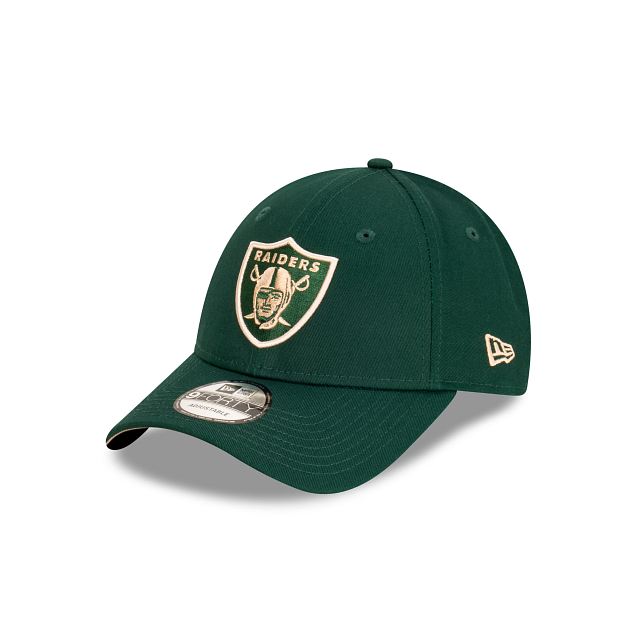 Las Vegas Raiders Hat - NFL Dark Green 9Forty Strapback - New Era