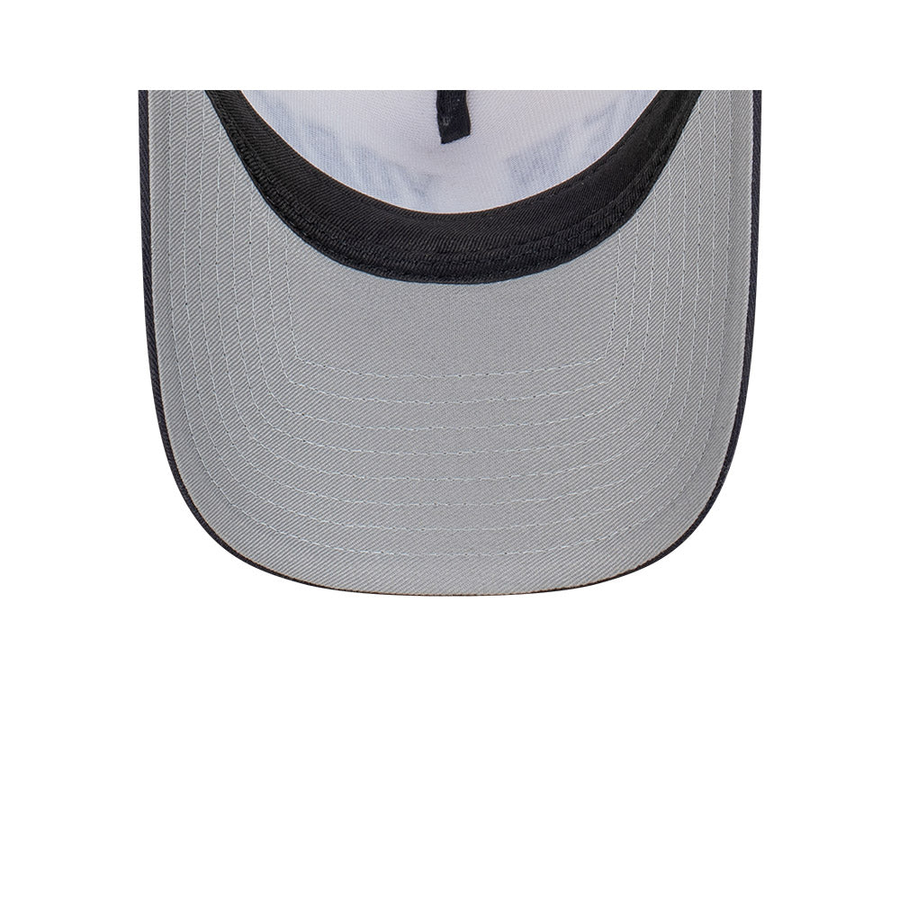 New York Yankees Hat - Wordmark 2-Tone Navy 9Forty A-Frame MLB Snapback Cap - New Era