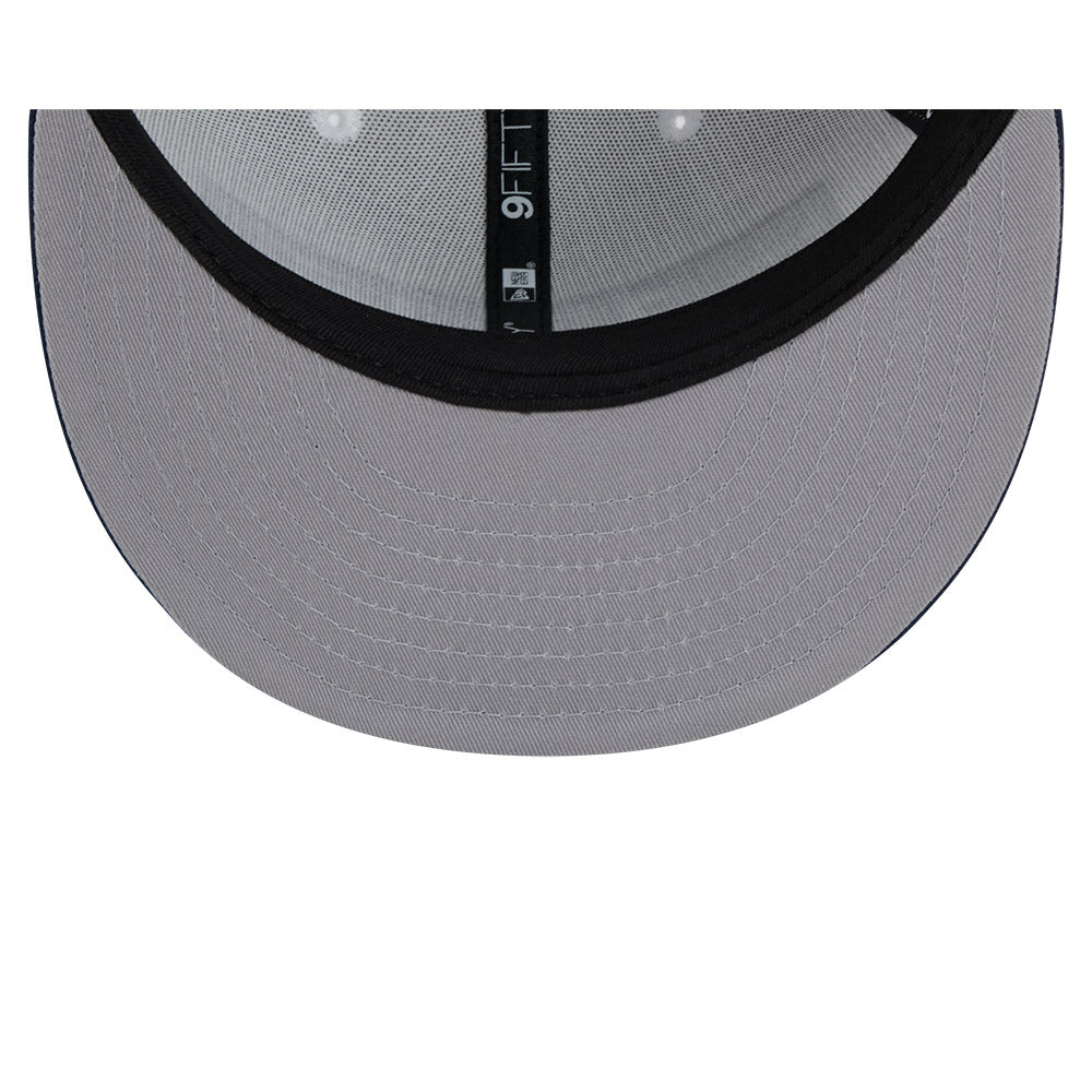 Denver Nuggets Youth Kids Hat - JR NBA 2024-2025 City Edition White Navy 9Fifty Snapback Cap - New Era