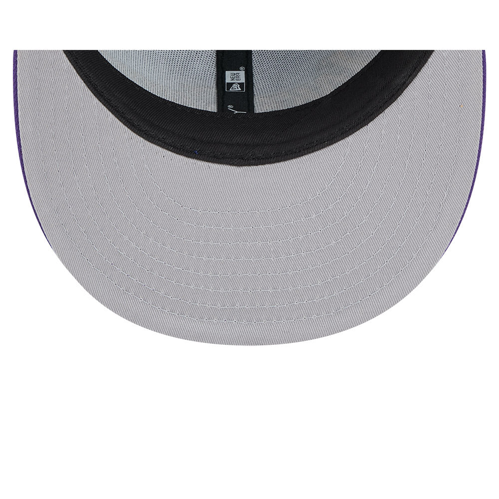 LA Lakers Youth Kids Hat - JR NBA 2024-2025 City Edition Blue Purple 9Fifty Snapback Cap - New Era
