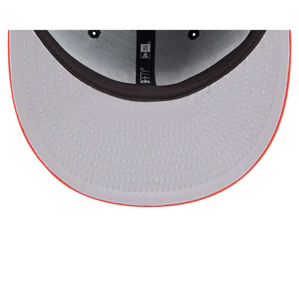 Oklahoma City Thunder Youth Kids Hat - JR NBA 2024-2025 City Edition Black Orange 9Fifty Snapback Cap - New Era