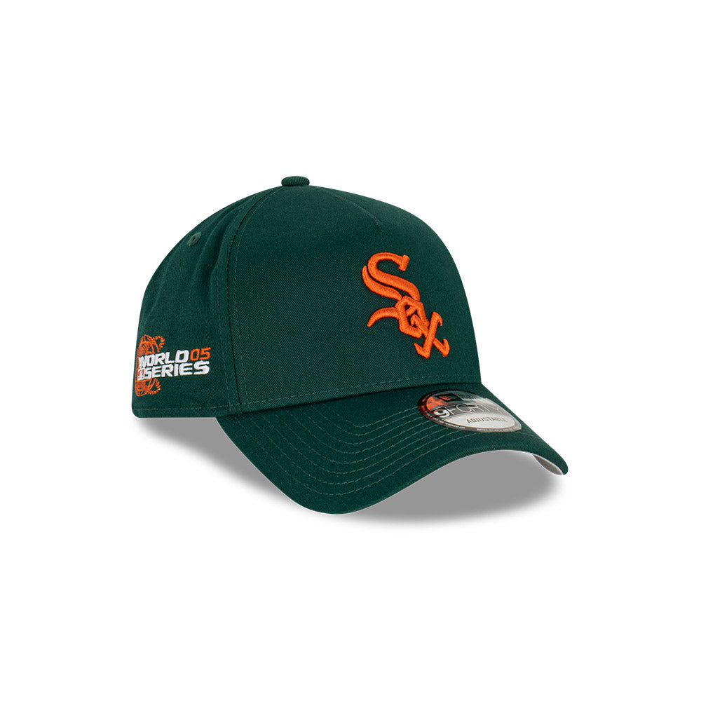 LA Dodgers Hat - Copper Green A-Frame 9Forty MLB World Series Snapback Cap - New Era
