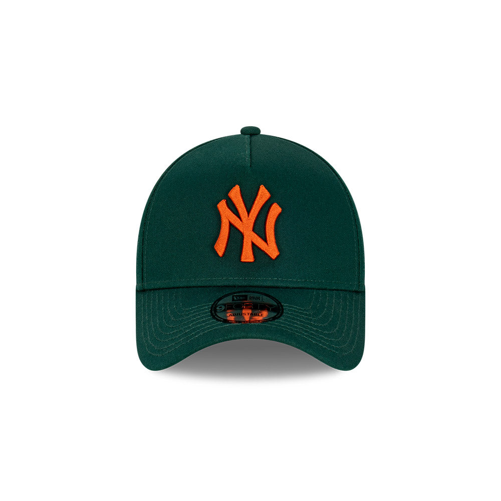 New York Yankees Hat - Copper Green A-Frame 9Forty MLB World Series Snapback Cap - New Era