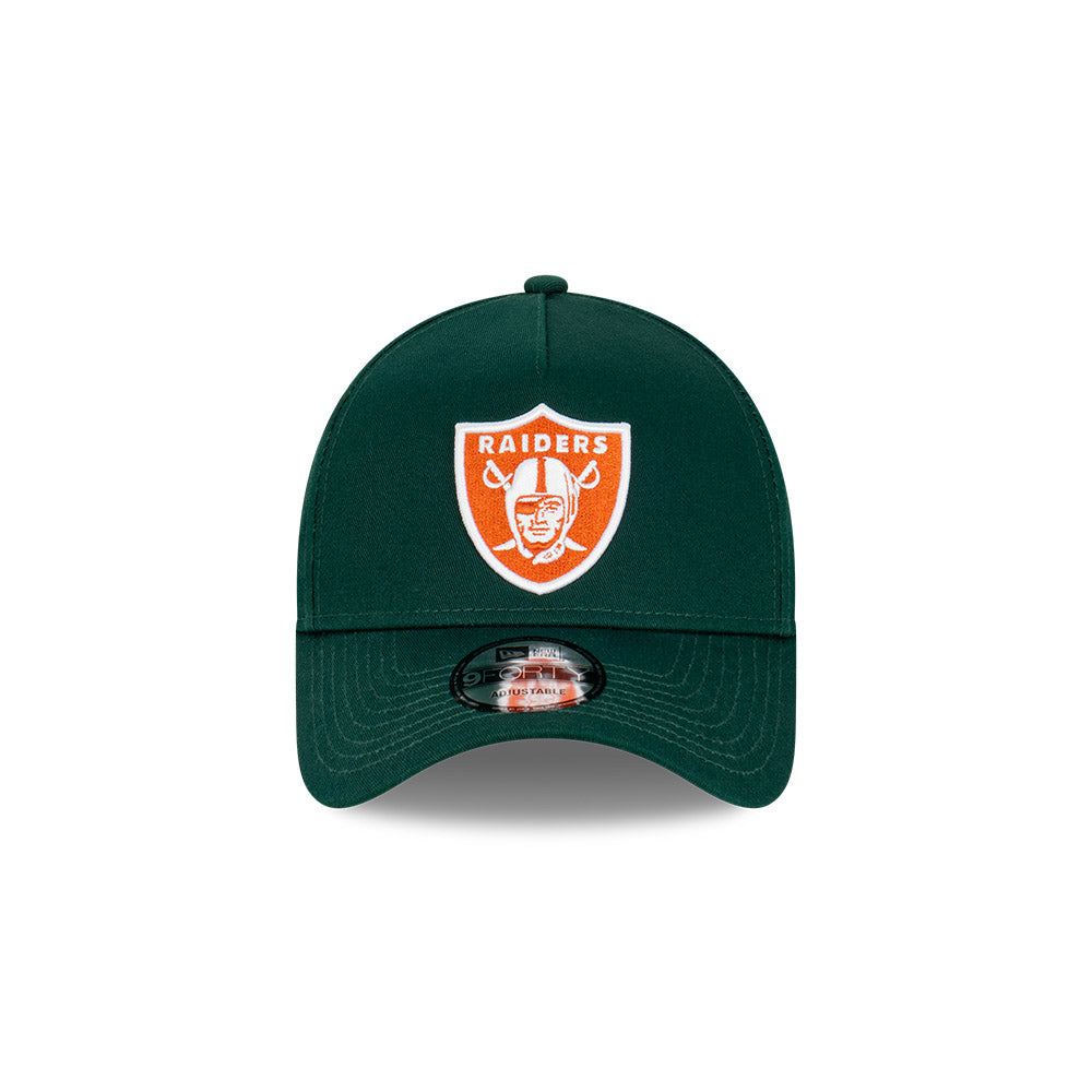 Las Vegas Raiders Hat - Copper Green A-Frame 9Forty NFL Super Bowl Snapback Cap - New Era