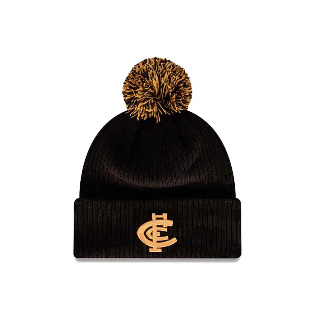 Carlton Blues Beanie - 2023 AFL Winter Collection Pom Knit - New Era