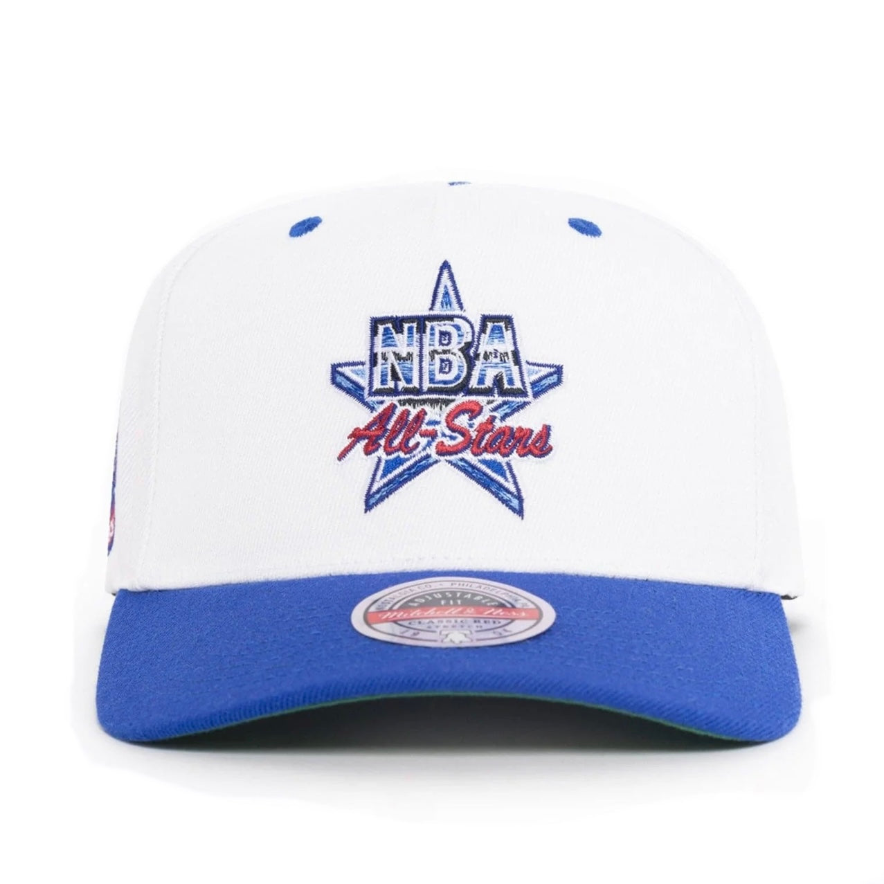 NBA All Stars 1993 Hat - Off White & Navy Classic Red Snapback Cap- Mitchell & Ness