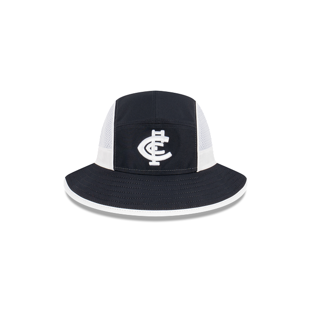 Carlton Blues Bucket Hat - 2023 AFL Onfield Official Team Colour Sports Bucket - New Era