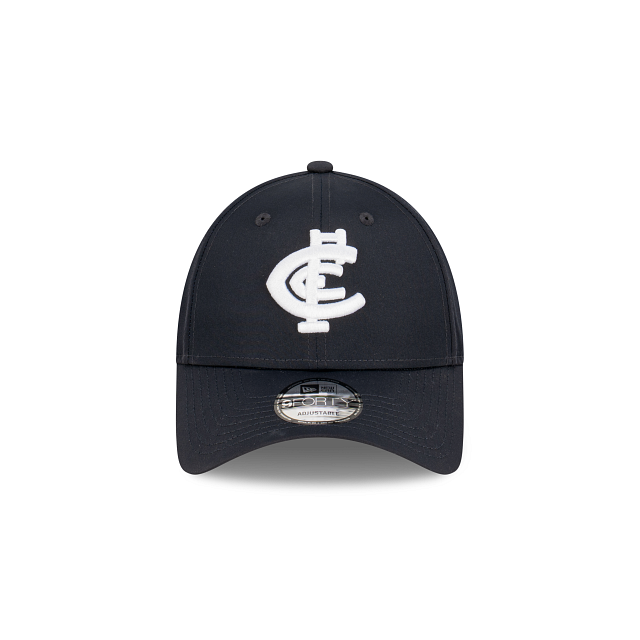 Carlton Blues Hat - 2023 AFL Official Team Colour Media Cap 9Forty Strapback - New Era