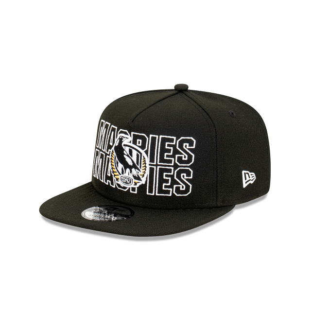 Collingwood Magpies Hat - AFL Neon Lights Black 9Fifty A-Frame Snapback Cap - New Era