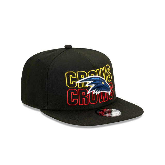 Adelaide Crows Hat - AFL Neon Lights Black 9Fifty A-Frame Snapback Cap - New Era