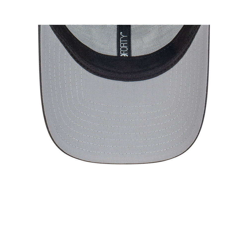 New York Yankees Hat - Repreve 2-Tone Black Graphite Grey MLB 9Forty Strapback Cap - New Era