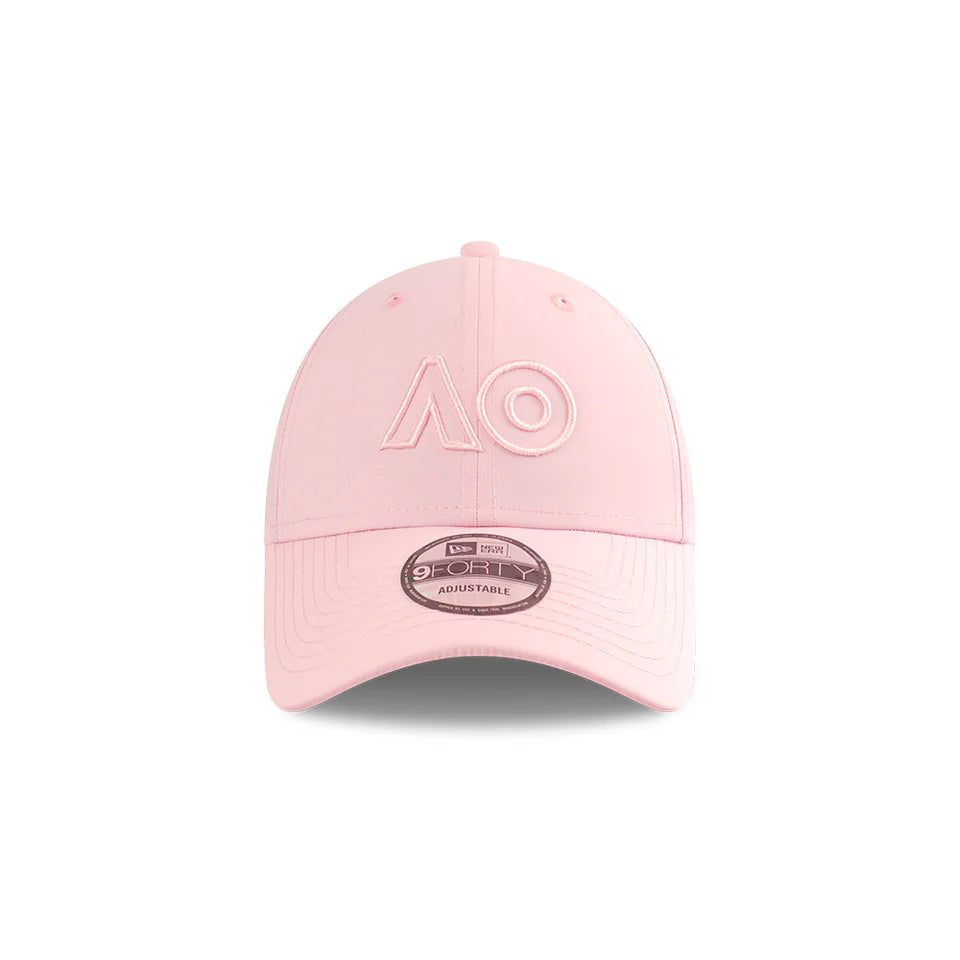 Australian Open Hat - 2025 Seasonal Performance Outline AO Pink Tennis 9Forty Strapback Cap - New Era