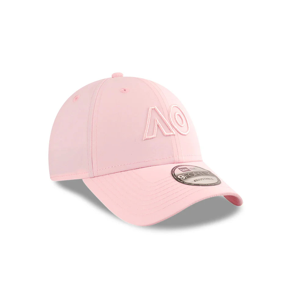 Australian Open Hat - 2025 Seasonal Performance Outline AO Pink Tennis 9Forty Strapback Cap - New Era