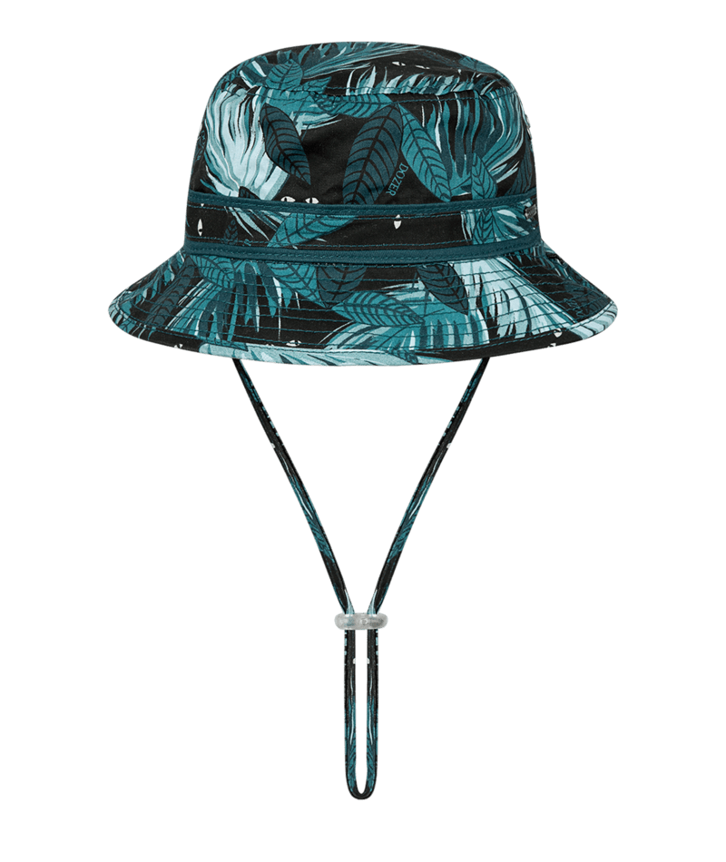 Dozer Boys Bucket Hat - Green Leafy Print - Hideaway