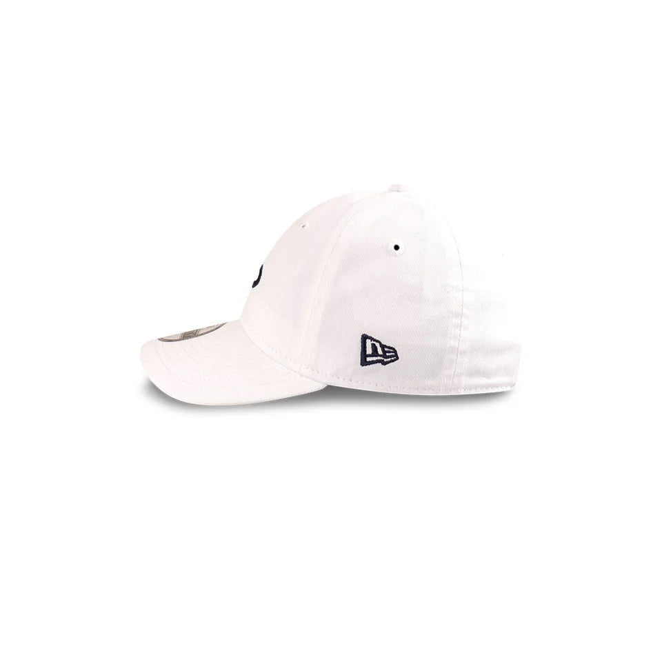Australian Open Youth Hat - 2025 Core AO White 9Twenty Kids Strapback Cap - New Era