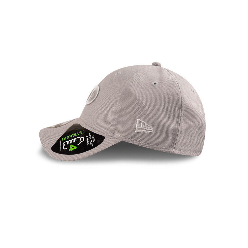 Australian Open Hat - 2025 Core Tonal Repreve AO Graphite Grey Tennis 9Forty Strapback Cap - New Era