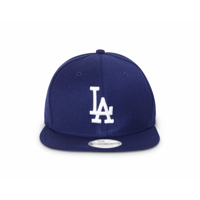 LA Dodgers Hat - Dark Royal Blue Official Team Colour MLB 9Fifty Snapback Cap - New Era
