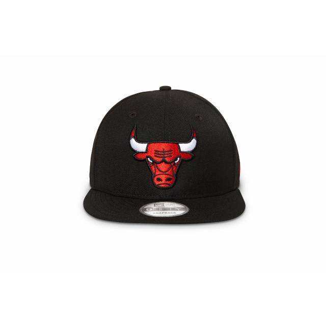 Chicago Bulls Hat - Black Official Team Colour NBA 9Fifty Snapback Cap - New Era