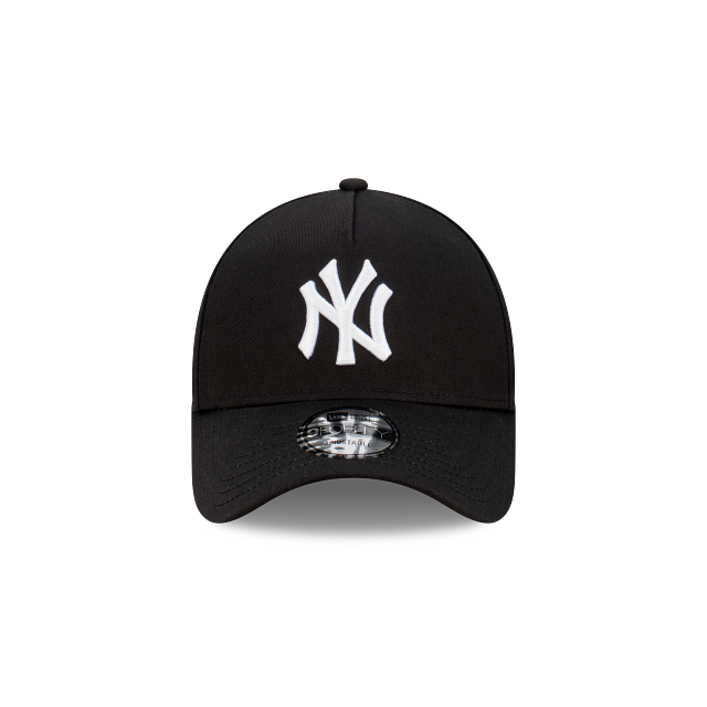 New York Yankees Hat - Black OTC 9Forty A-Frame MLB Snapback Cap - New Era