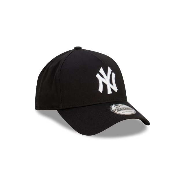 New York Yankees Hat - Black OTC 9Forty A-Frame MLB Snapback Cap - New Era