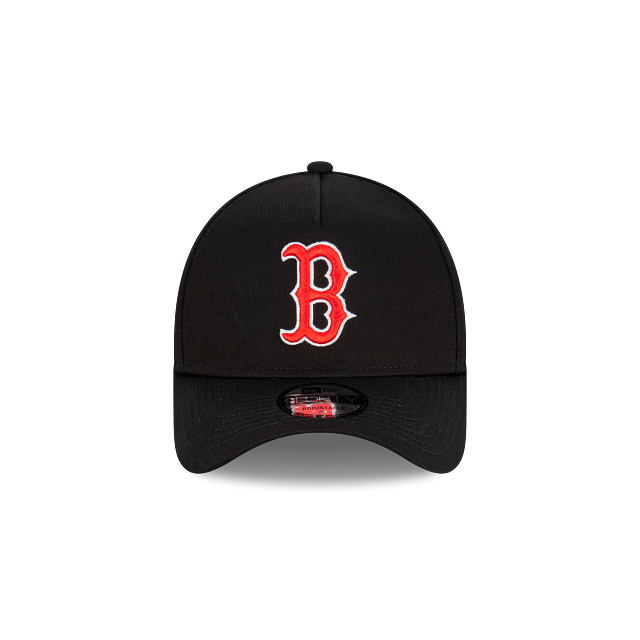 Boston Red Sox Hat - Black OTC 9Forty A-Frame MLB Snapback Cap - New Era