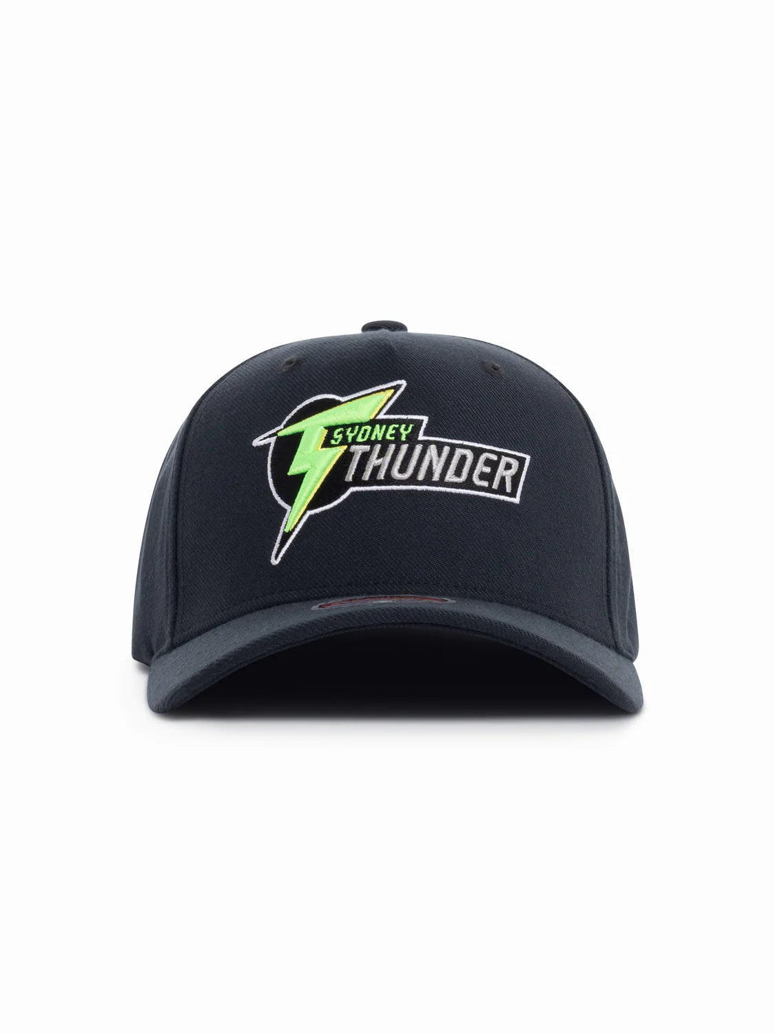 Sydney Thunder Hat - BBL Black Team Logo Classic Redline Snapback Cap - Mitchell & Ness